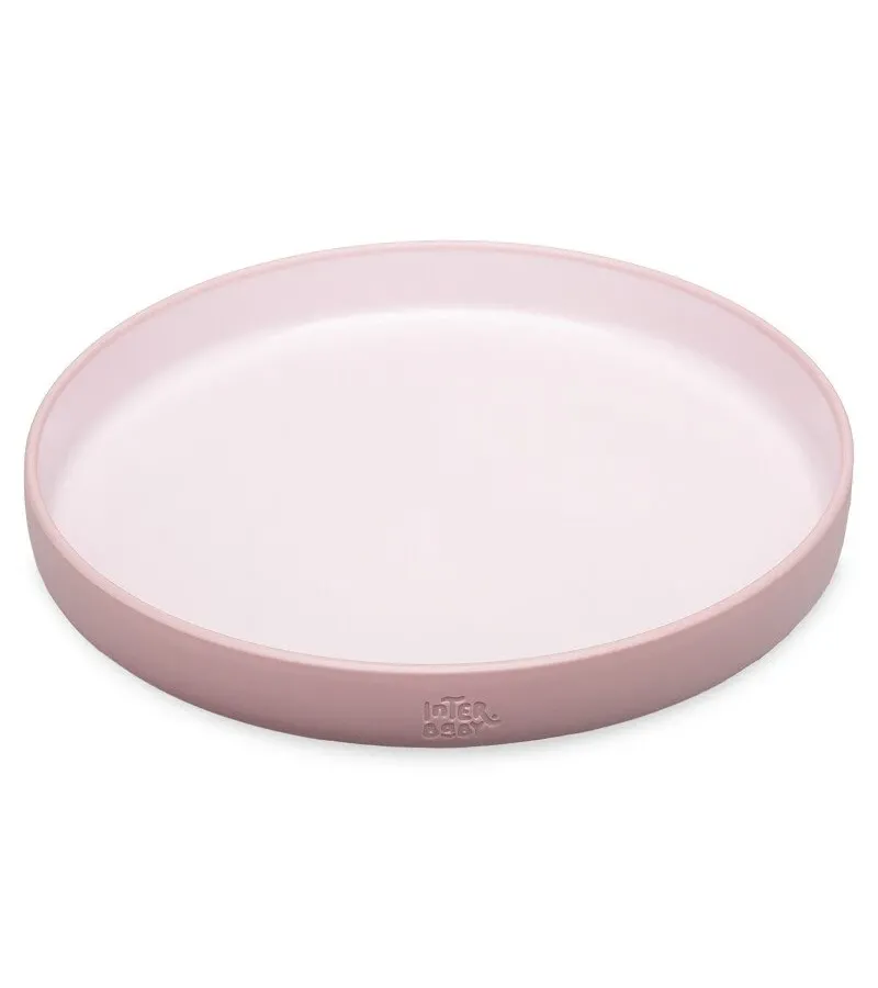 Interbaby Παιδικό Σετ Φαγητού Dark Pink