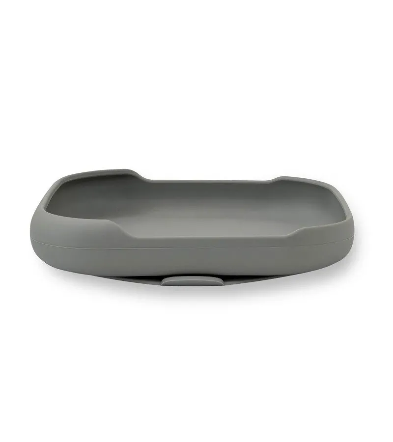 Interbaby Αντιολισθητικό Πιάτο Σιλικόνης Petrol Grey