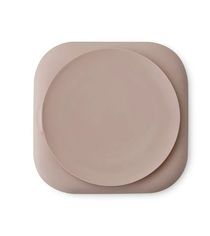 Interbaby Αντιολισθητικό Πιάτο Σιλικόνης Pink