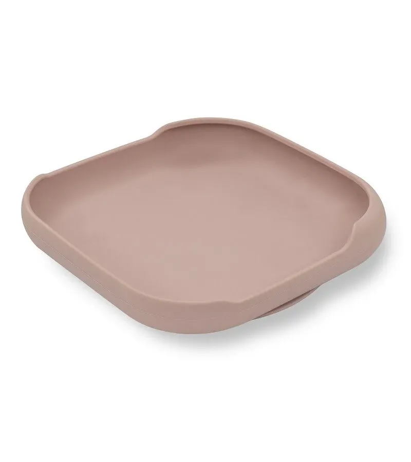 Interbaby Αντιολισθητικό Πιάτο Σιλικόνης Pink