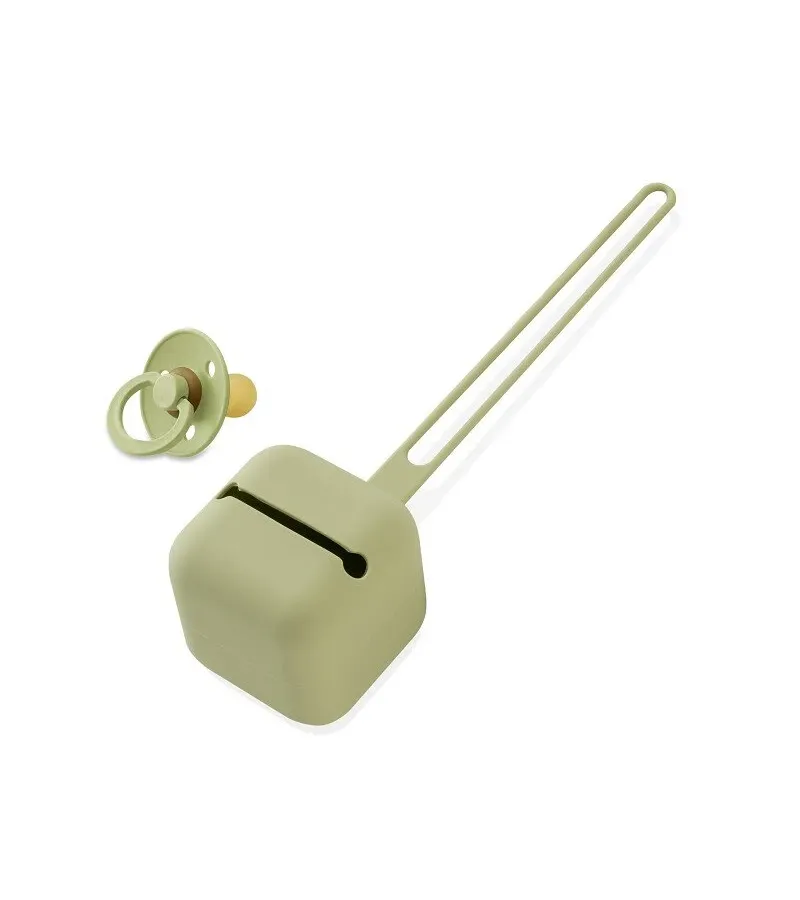 Interbaby Θήκη Πιπίλας Σιλικόνης Olive Green