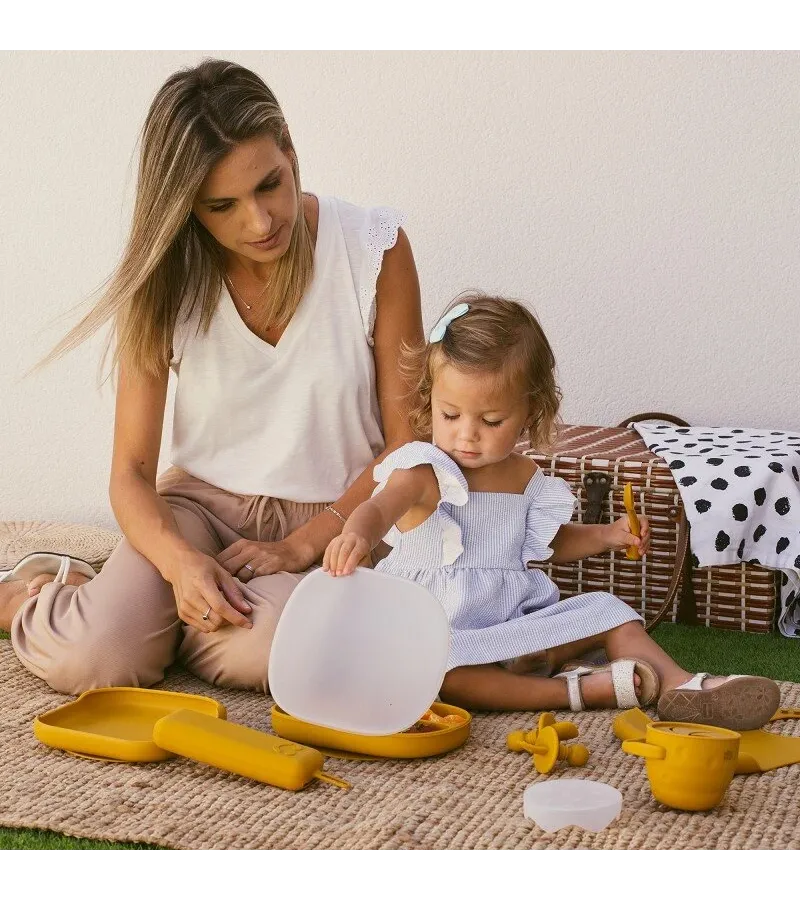 Interbaby Σαλιάρα Σιλικόνης Orange SI002-75