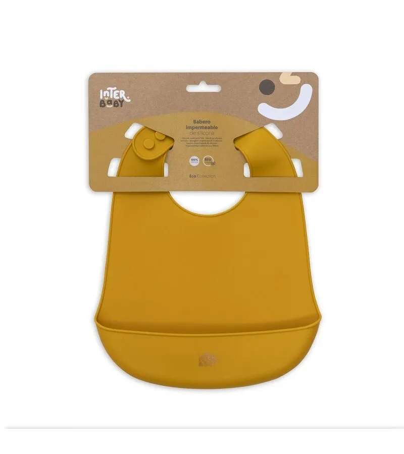 Interbaby Σαλιάρα Σιλικόνης Orange SI002-75