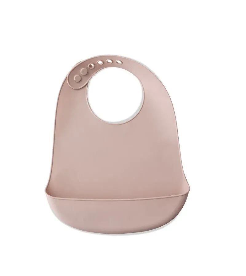 Interbaby Σαλιάρα Σιλικόνης Pink SI002-66