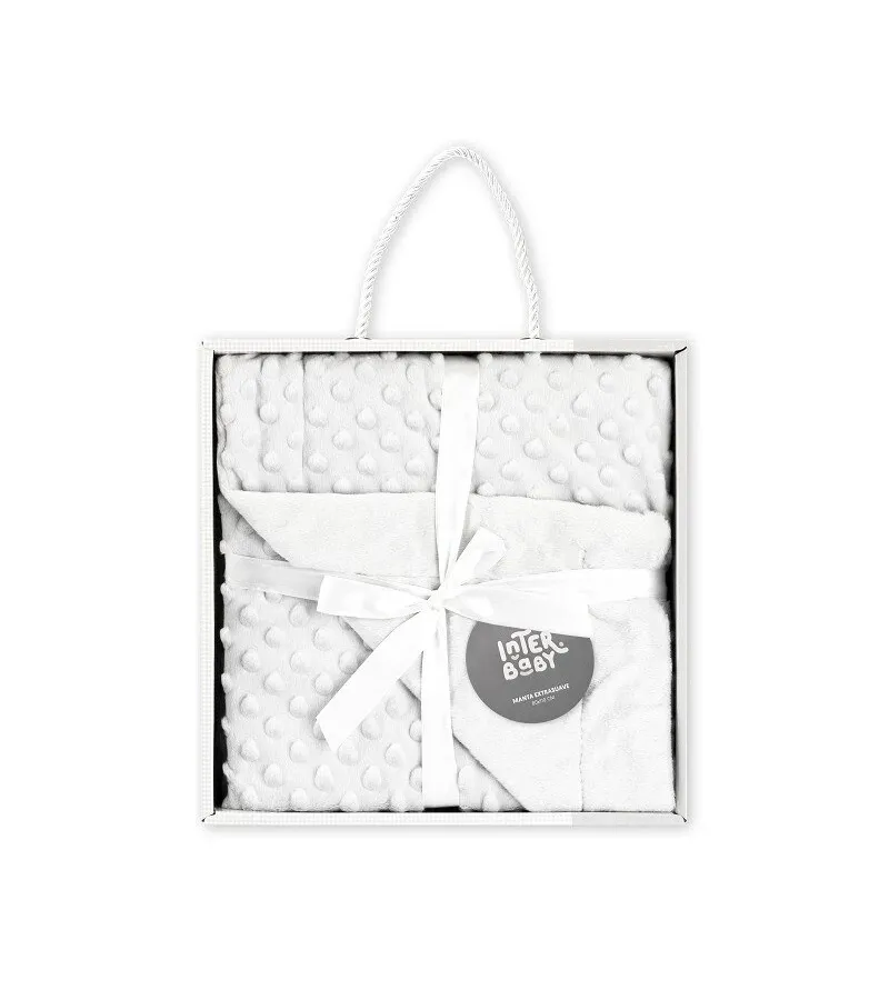 Interbaby Κουβέρτα Αγκαλιάς 80X110 Coral Flecce White