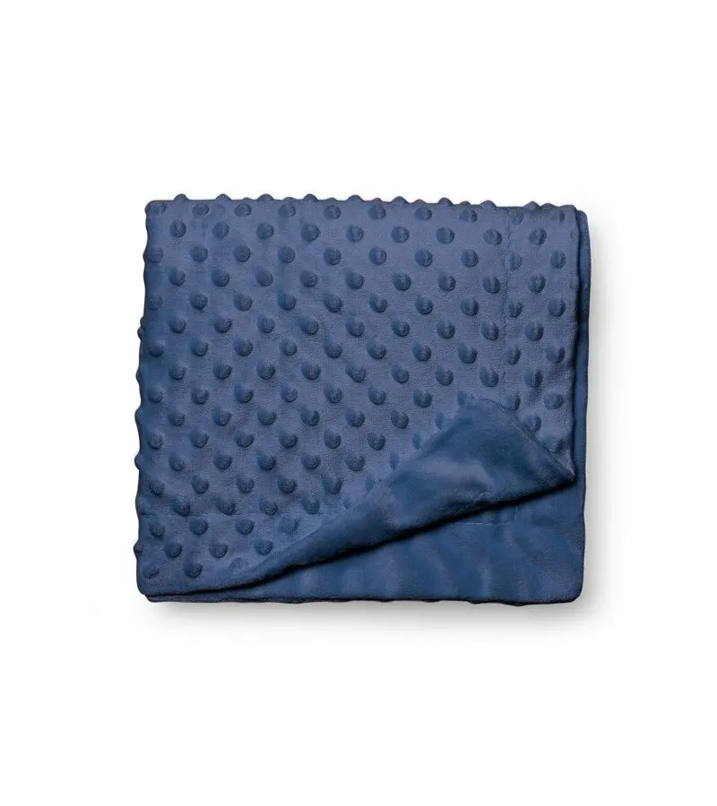 Interbaby Κουβέρτα Αγκαλιάς 80X110 Coral Flecce Navy Blue