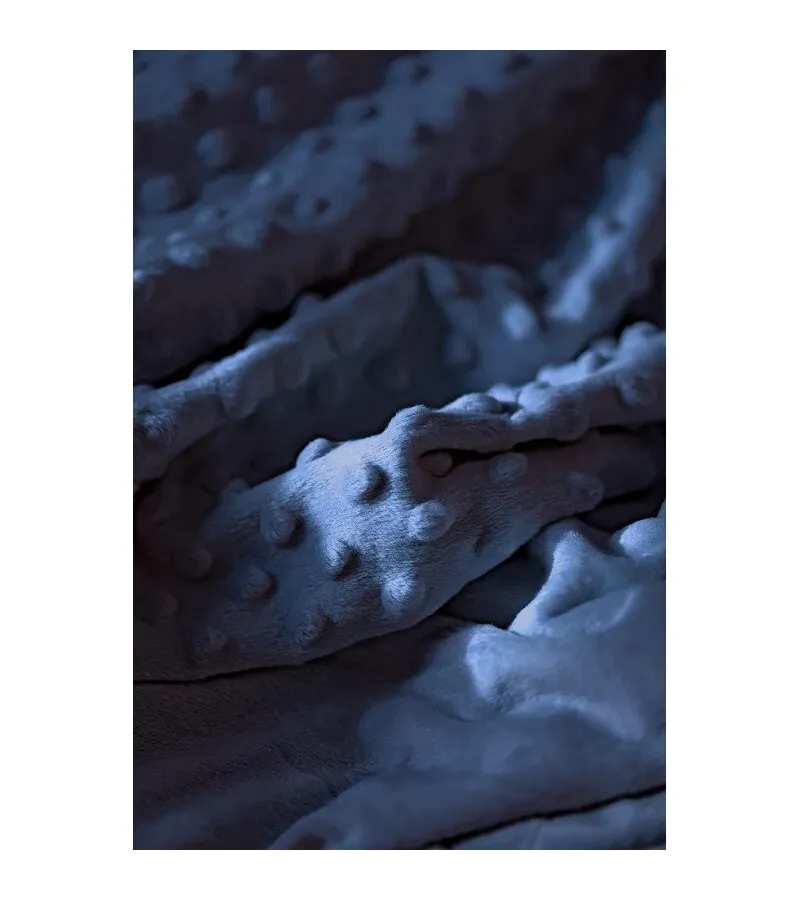Interbaby Κουβέρτα Αγκαλιάς 80X110 Coral Flecce Navy Blue