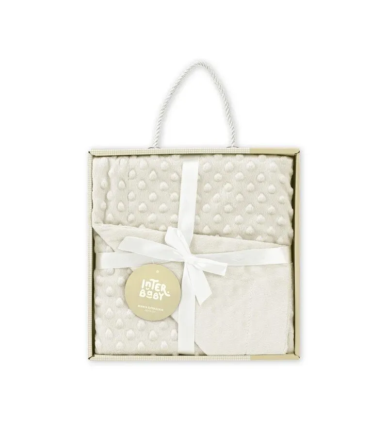 Interbaby Κουβέρτα Αγκαλιάς 80X110 Coral Flecce Beige