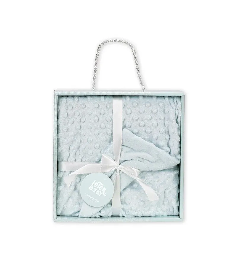 Interbaby Κουβέρτα Αγκαλιάς 80X110 Coral Flecce Green