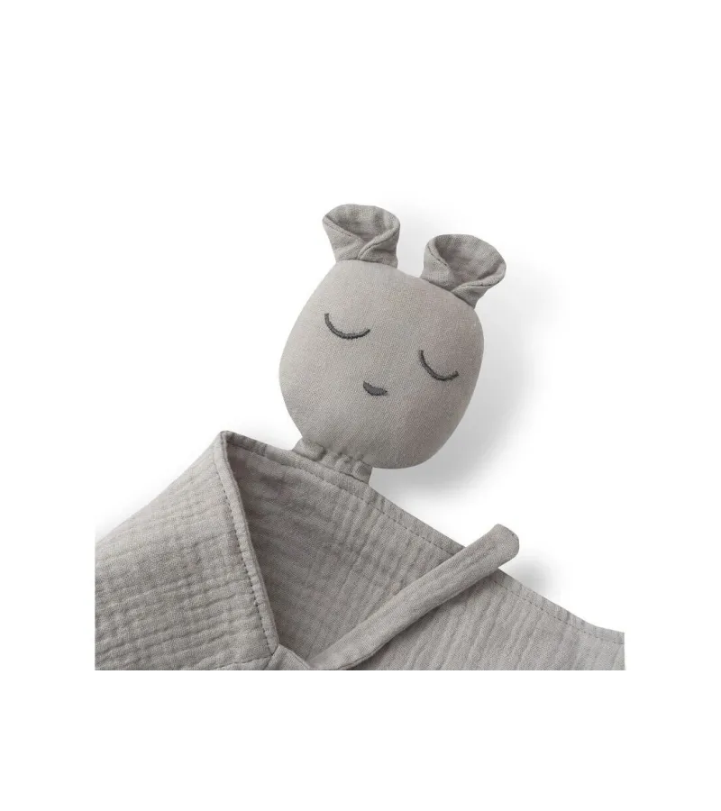 Interbaby Σετ 3 Τμχ Dou Dou Σαλιάρα & Μασητικό Grey