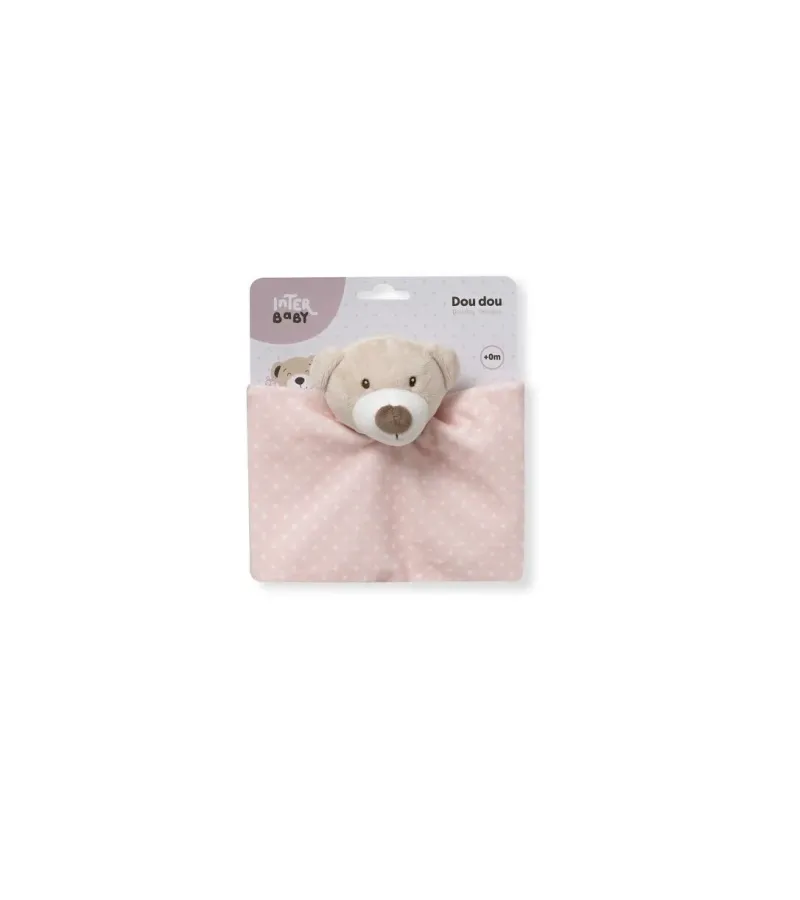Interbaby Dou-Dou Osito Πανάκι Παρηγοριάς Pink