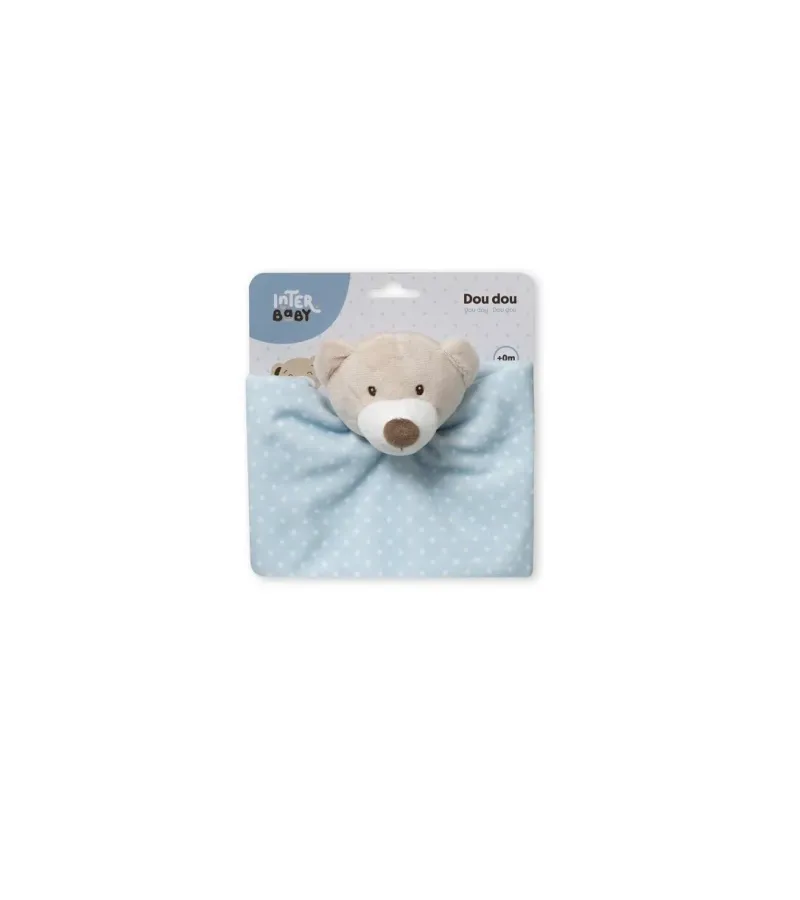 Interbaby Dou-Dou Osito Πανάκι Παρηγοριάς Blue