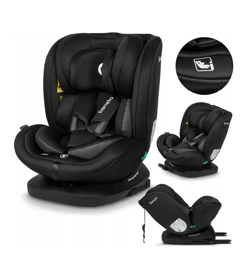 Lionelo Bastian i-Size Kάθισμα Aυτοκινήτου 40-150cm Black Carbon