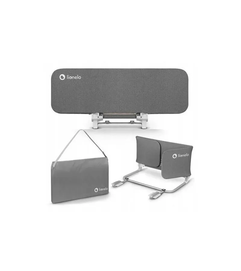 Lionelo Lora Προστατευτικό Κρεβατιού Travel 45X105cm Gray
