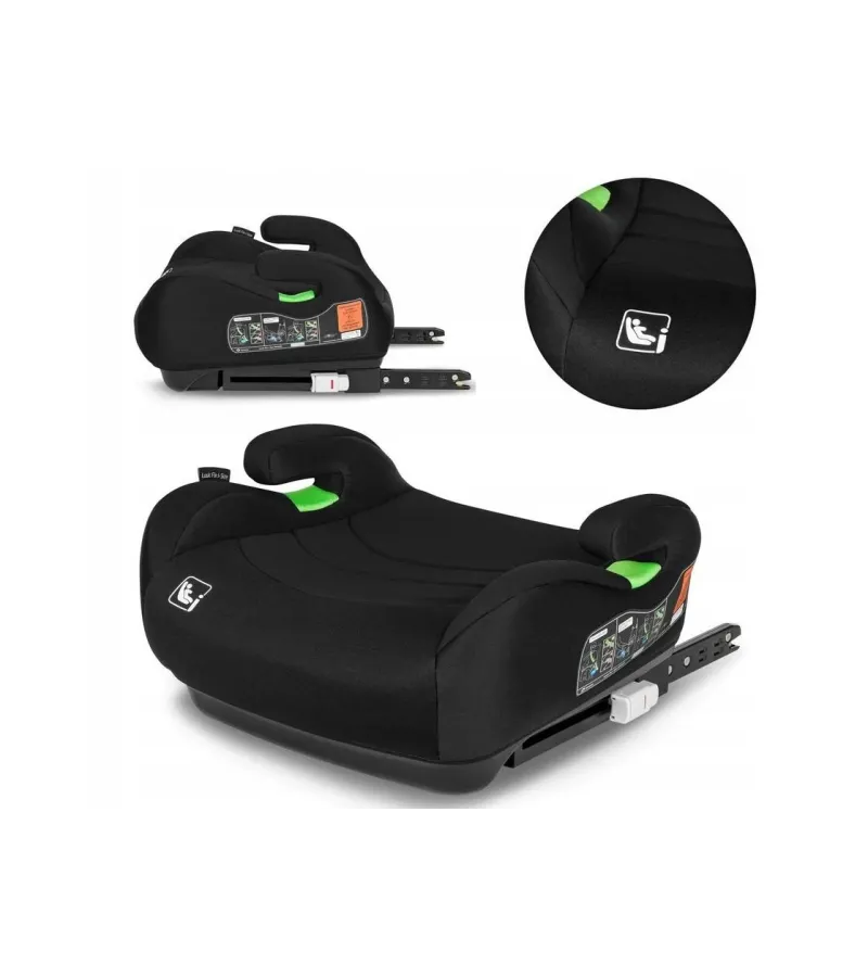 Lionelo Luuk Fix i-Size κάθισμα αυτοκινήτου isofix 22-36kg Black