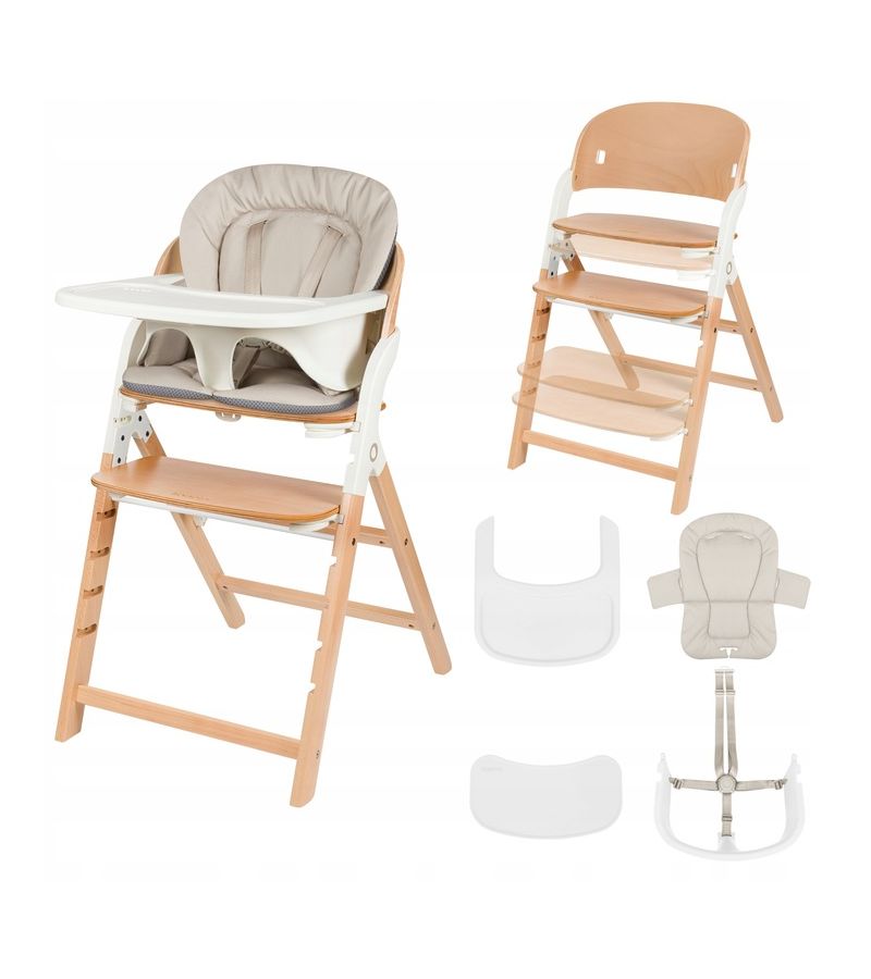 Lionelo Megan Καρεκλάκι Φαγητού 3 σε 1 White Wood