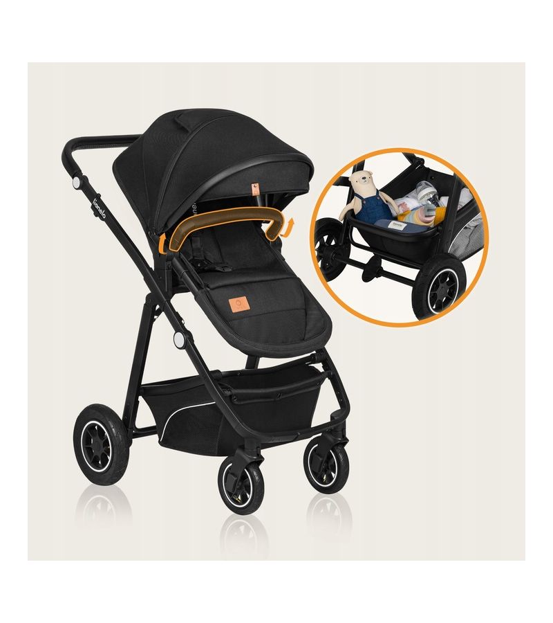 Lionelo Bianka Καρότσι 3 σε 1 έως 22 kg Black Onyx