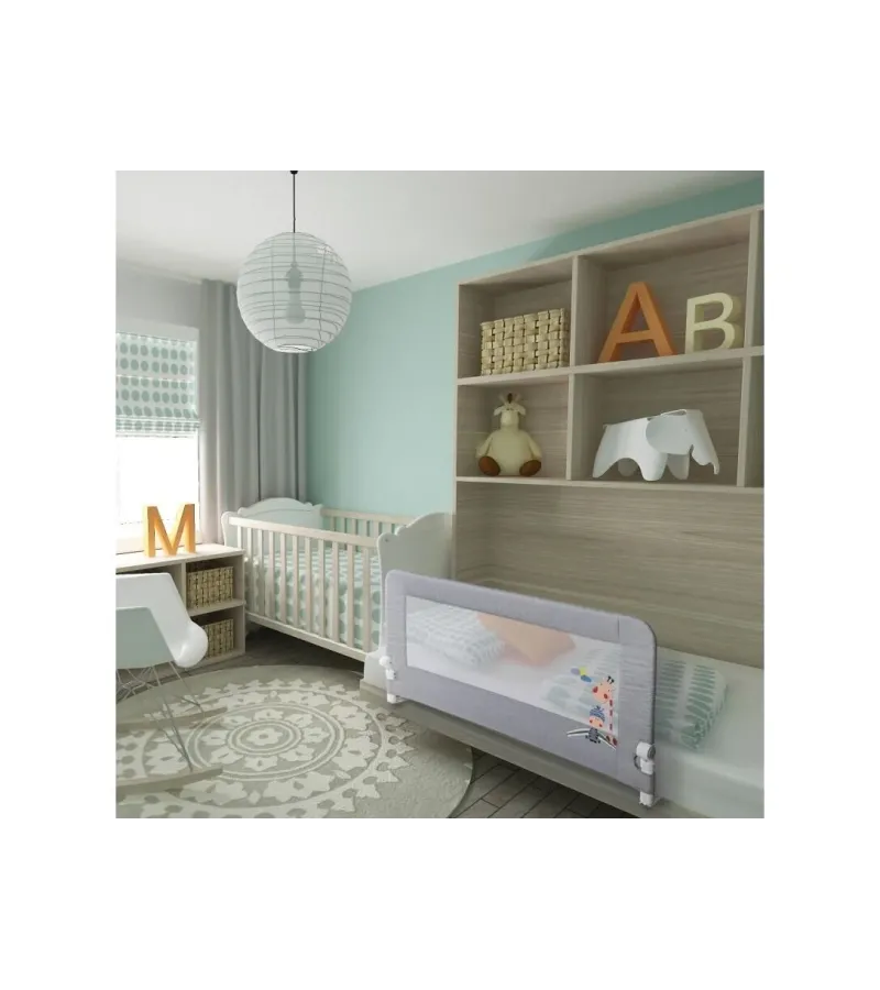 Interbaby Stars Προστατευτικό Κρεβατιού 70x150cm Grey
