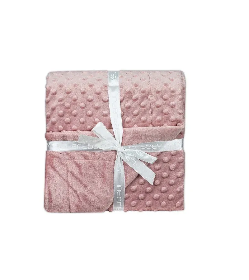 Interbaby Bear Κουβέρτα Αγκαλιάς 80X110 & Dou Dou Dark Pink