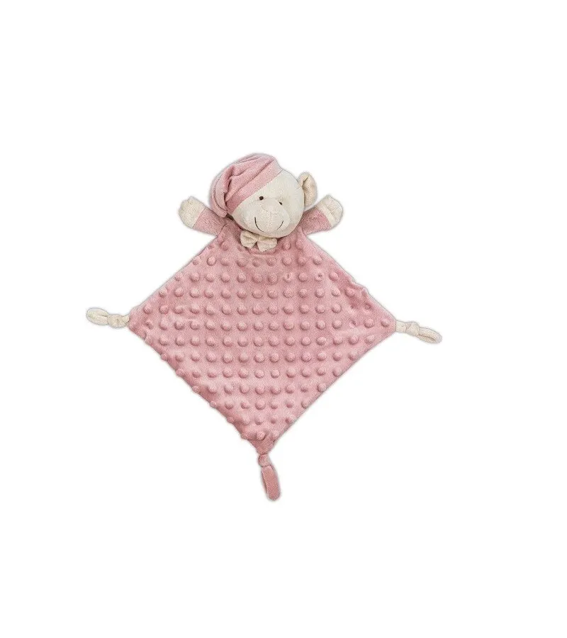 Interbaby Bear Κουβέρτα Αγκαλιάς 80X110 & Dou Dou Dark Pink