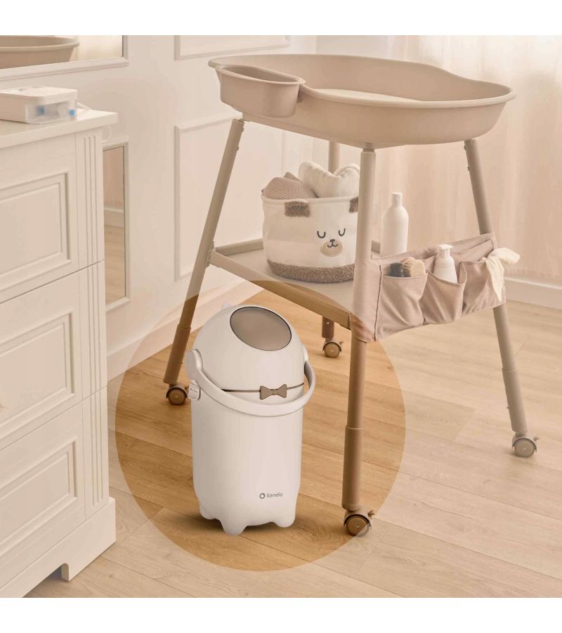Lionelo Purebin Κάδος για Πάνες Αεροστεγής & Άοσμος Beige Sand
