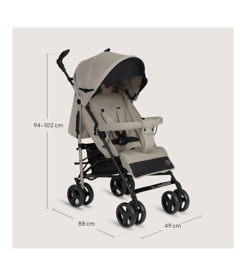 Lionelo Irma Καρότσι Μπαστούνι Beige Sand