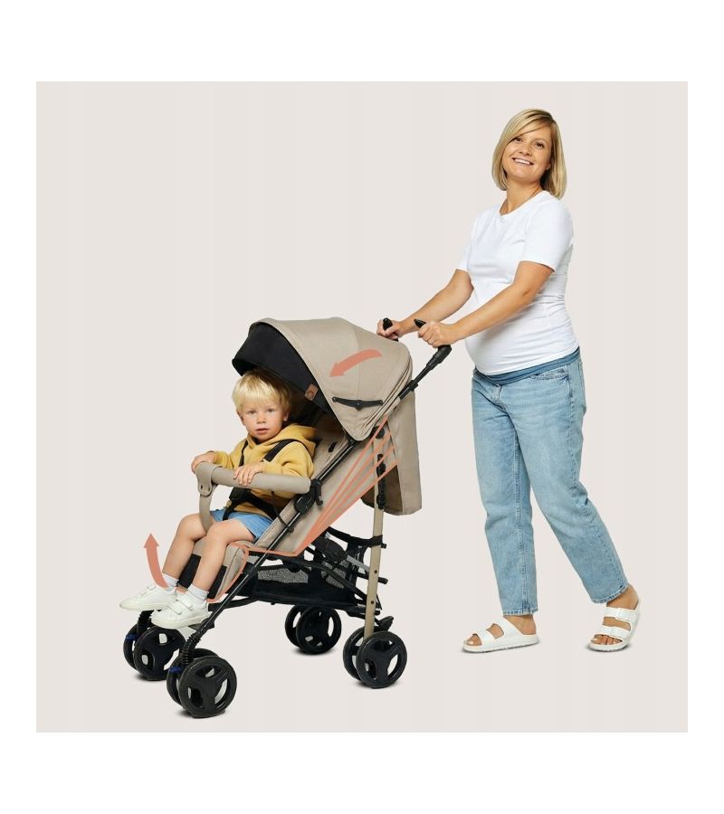 Lionelo Irma Καρότσι Μπαστούνι Beige Sand