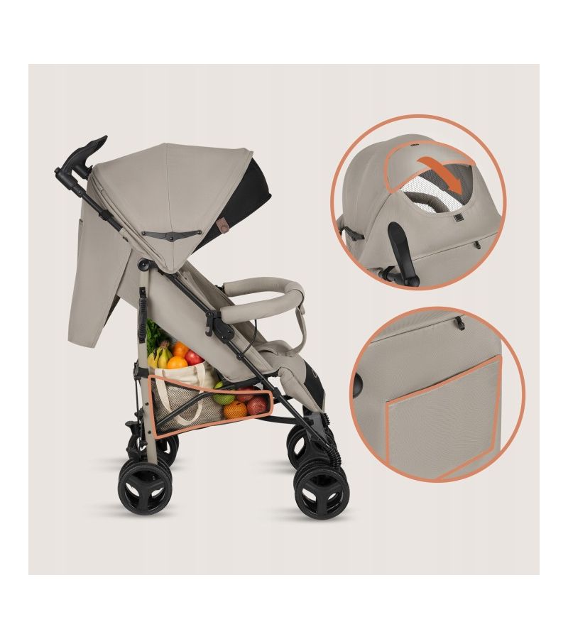 Lionelo Irma Καρότσι Μπαστούνι Beige Sand