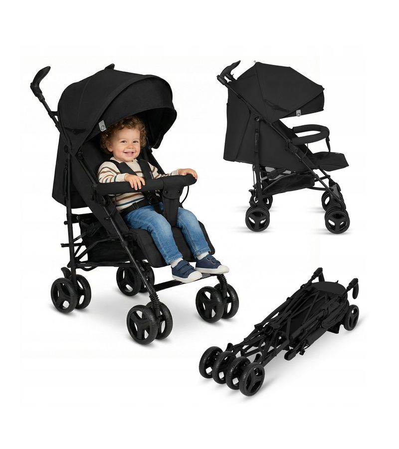 Lionelo Irma Καρότσι Μπαστούνι Black