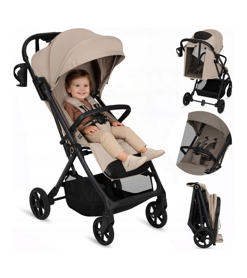 Lionelo Tansi Καρότσι Ταξιδίου έως 22kg Beige Sand