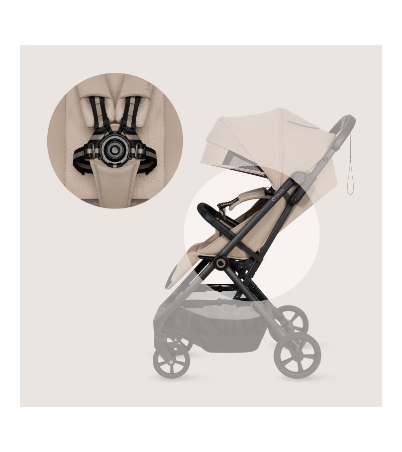 Lionelo Tansi Καρότσι Ταξιδίου έως 22kg Beige Sand