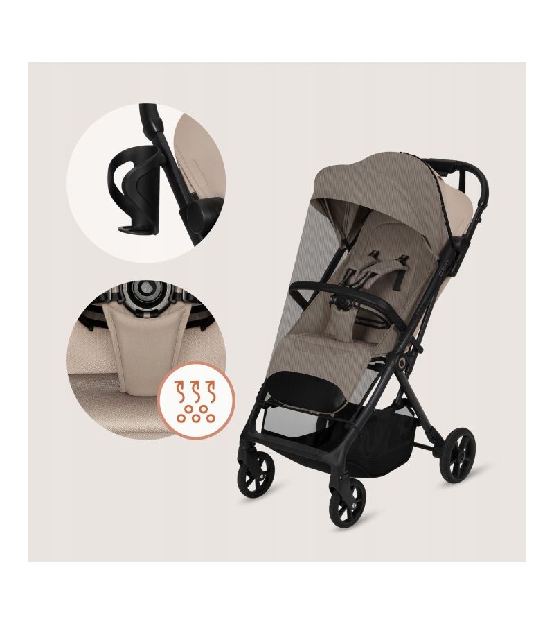 Lionelo Tansi Καρότσι Ταξιδίου έως 22kg Beige Sand