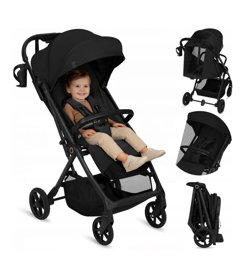 Lionelo Tansi Καρότσι Ταξιδίου έως 22kg Black Onyx