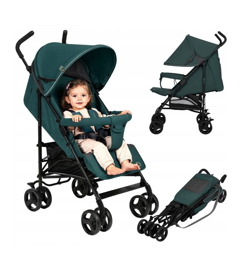 Lionelo Elia Βρεφικό Καρότσι Μπαστούνι Green Graphite