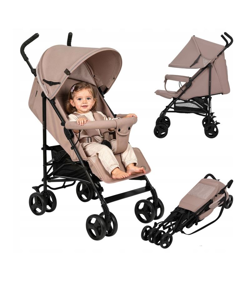 Lionelo Elia Βρεφικό Καρότσι Μπαστούνι Beige Taupe