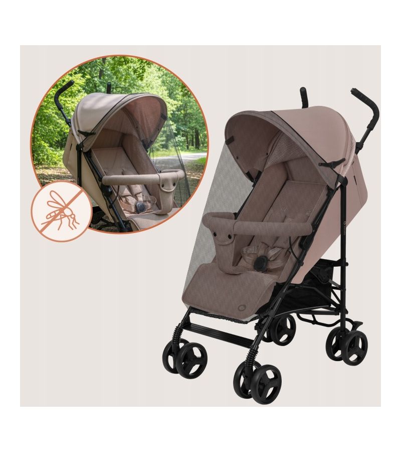 Lionelo Elia Βρεφικό Καρότσι Μπαστούνι Beige Taupe