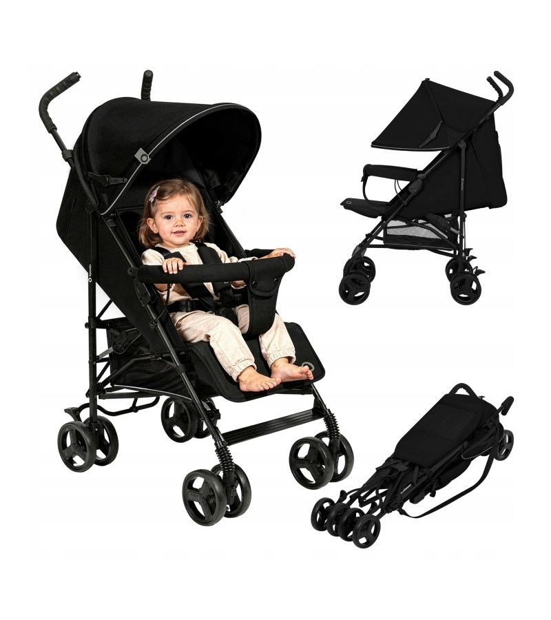 Lionelo Elia Βρεφικό Καρότσι Μπαστούνι Black Onyx