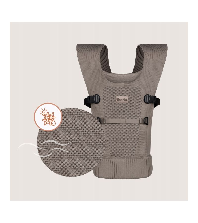 Lionelo Mabel Εργονομικός Μάρσιπος Έως 15Kg Beige Taupe