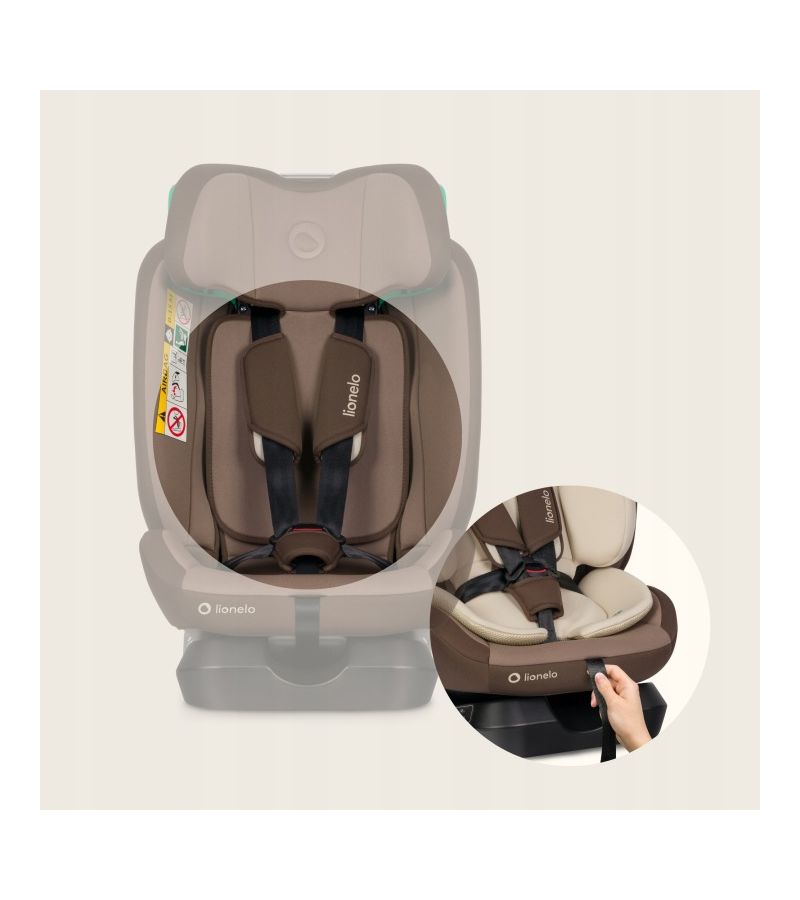 Lionelo Aart i-size Κάθισμα Αυτοκινήτου 40-150cm Beige Chocolate