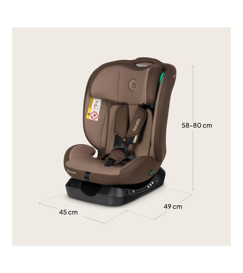 Lionelo Aart i-size Κάθισμα Αυτοκινήτου 40-150cm Beige Chocolate