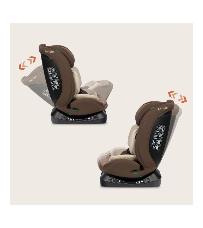 Lionelo Aart i-size Κάθισμα Αυτοκινήτου 40-150cm Beige Chocolate