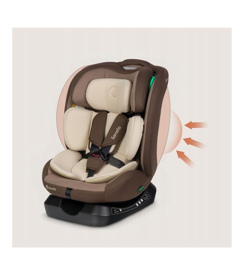 Lionelo Aart i-size Κάθισμα Αυτοκινήτου 40-150cm Beige Chocolate