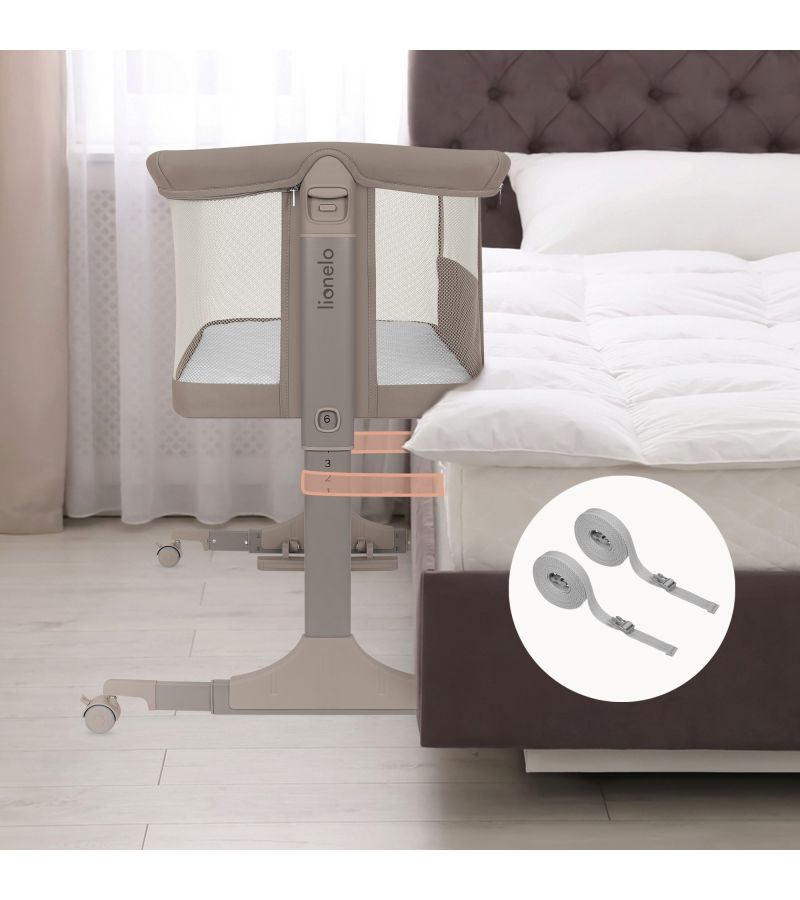 Lionelo Pari Λίκνο Συγκοίμησης Beige Taupe