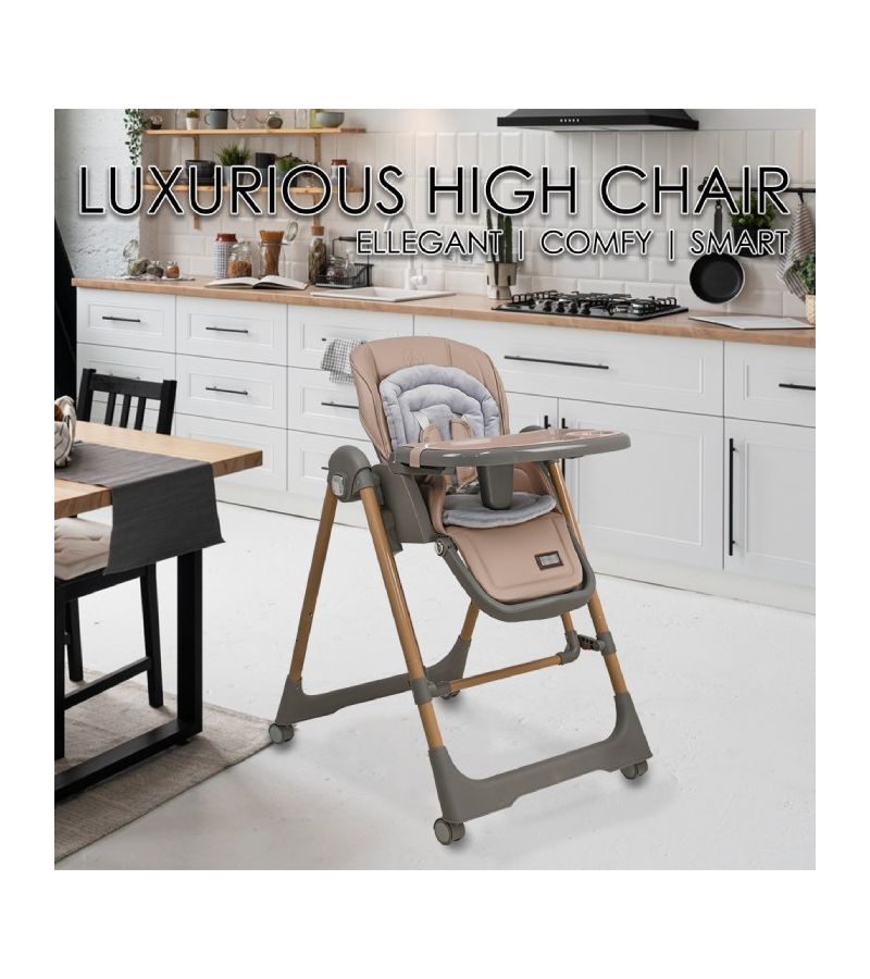 Καρέκλα Φαγητού BEBE STARS Nuovo 2in1 Mocha 867-182