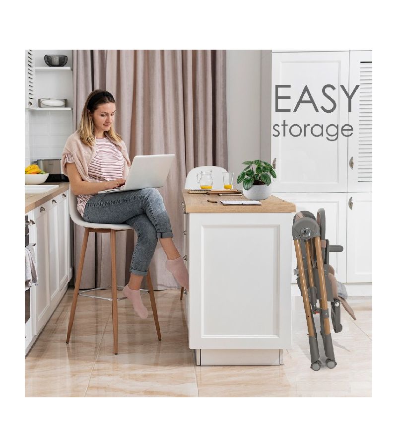 Καρέκλα Φαγητού BEBE STARS Nuovo 2in1 Mocha 867-182