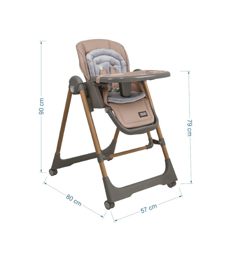 Καρέκλα Φαγητού BEBE STARS Nuovo 2in1 Mocha 867-182
