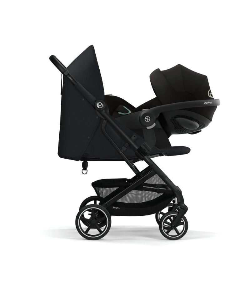 Cybex Beezy Magic Black Σετ Καροτσιού 2 σε 1 με Aton B2, Βάση Isofix 