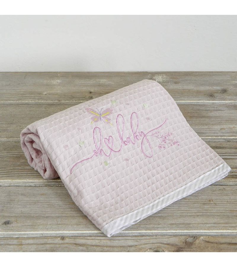 Κουβέρτα κούνιας πικέ NIMA Belle 33718 110x140