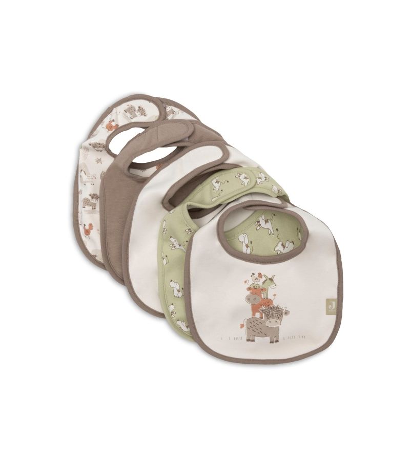 JOLLEIN Σετ 5 Αδιάβροχες Σαλιάρες Jersey Barn Buddies με Velcro 029-566-68198