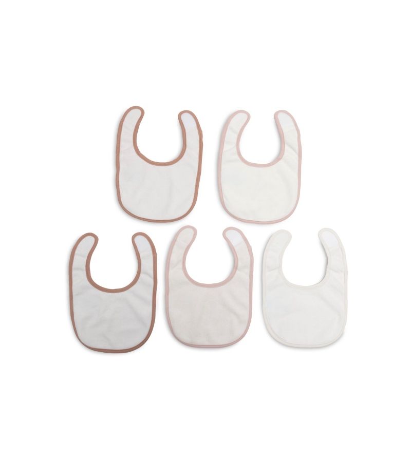 JOLLEIN Σετ 5 Αδιάβροχες Σαλιάρες Jersey Soft Plumes με Velcro 029-566-68200